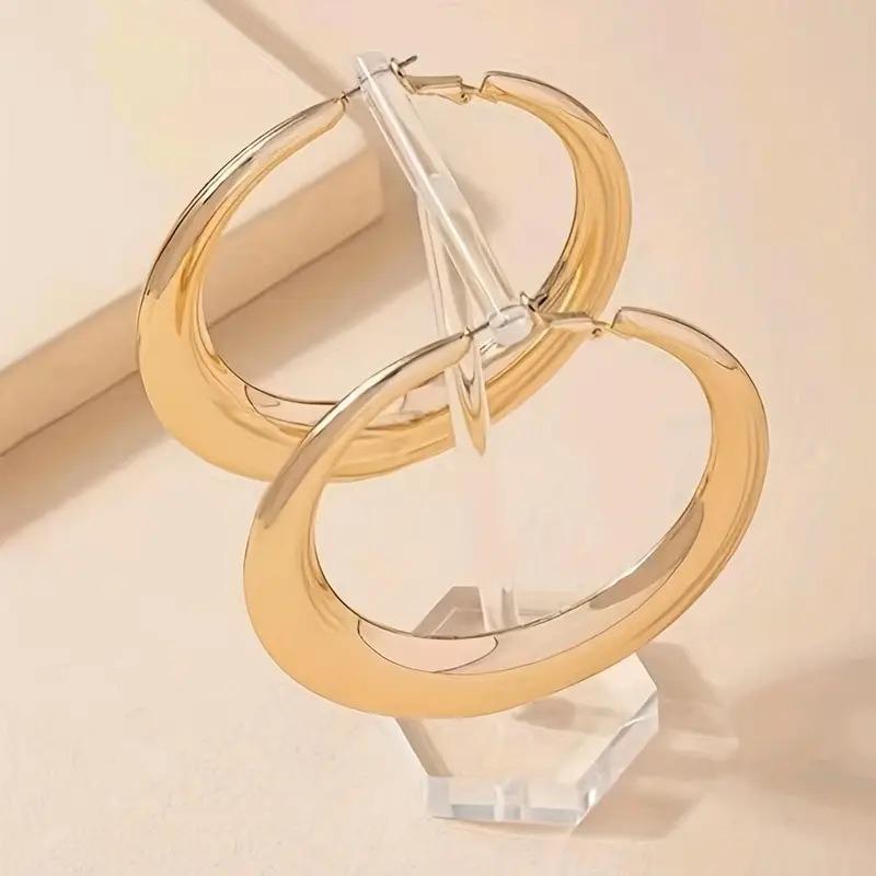 

Couple leopard print big earrings printed big earrings retro імбирний