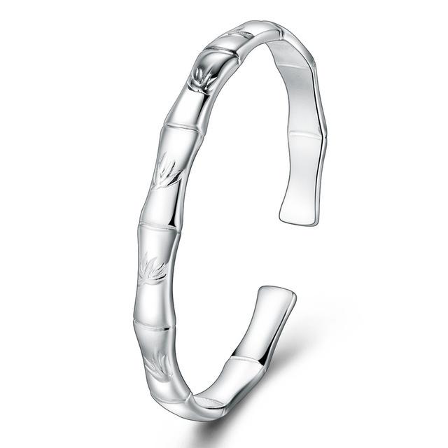 Fashion Vintage 925 Stamp Ασημένια βραχιόλια Κοσμήματα Ασημένια βραχιόλια και βραχιόλια για γυναίκες Srebrna Bransoletka Pulsera De Plata