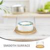 50 Pcs Plastic Cake Containers Favor Boxes Container with Clear Lids for Desserts Cake Packaging Box for Parties Home