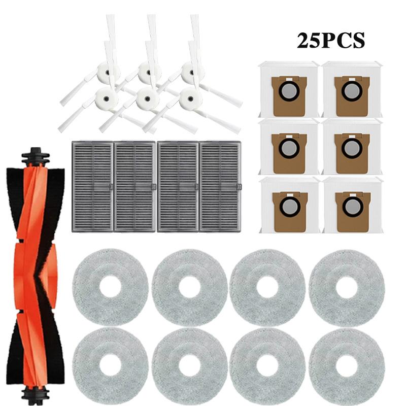 For Xiaomi Mijia M40 D110CN Robot Vacuum Spare Parts Main Side Brush Hepa Filter Mop Cloth Dust Bag Accessories Replacement