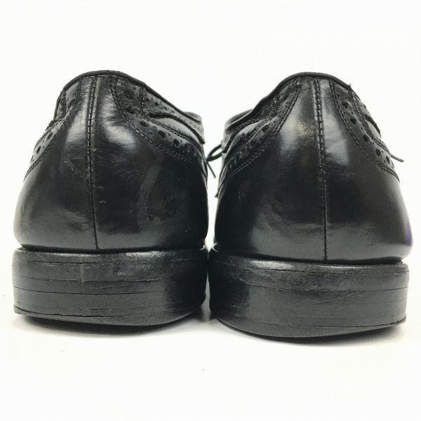 Allen Edmonds McAllister Vintage Full Brogue Wingtip Shoes Black Size 11.5D / 28.5-29.5cm Men's(USED)