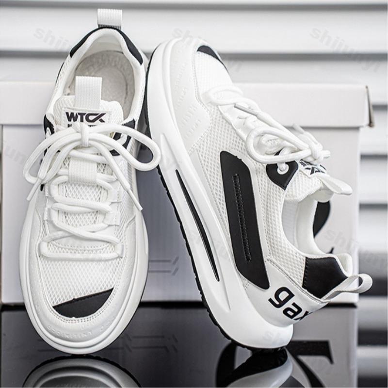 Fashion Men's Fashion Trend Casual Shoes 2025 Summer New Mesh Breathable Comfortable Thick Soled Shoes Versatile Low Top Chunky sneakers