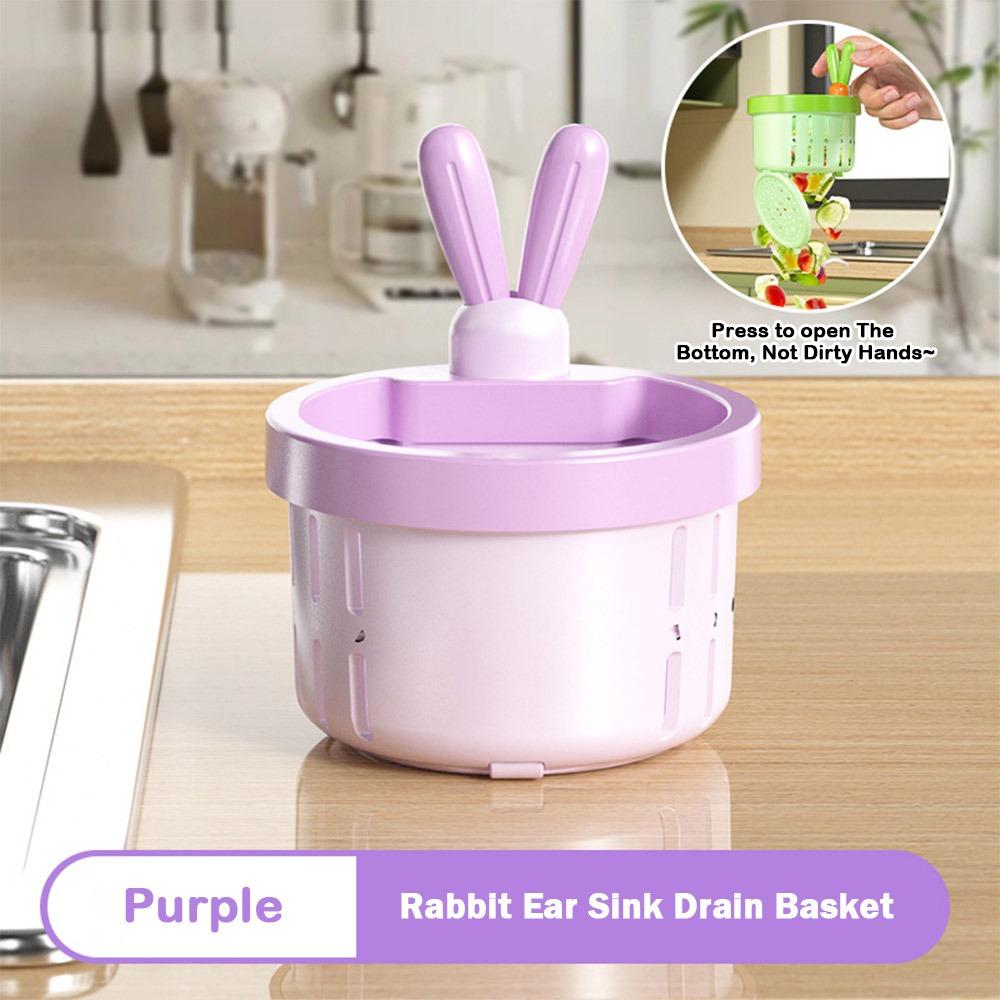 Anti-clogging Kitchen Sink Drain Strainer Leak-proof Easy Cleaning Sink Drain Basket Food Waste Catcher Waste Collector Filter