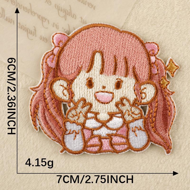 Embroidery Label Embroidery Sticker Original Little Girl Bow Clothing Accessories Adhesive Patch Hand Account Shoe Emblem Cloth Sticker