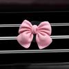6 Pcs Pink Bow Car Air Vent Clips Coquette Cute Girly Car Decor Accessories Interior Aesthetic Decorations Charm Stuff For Women Girl