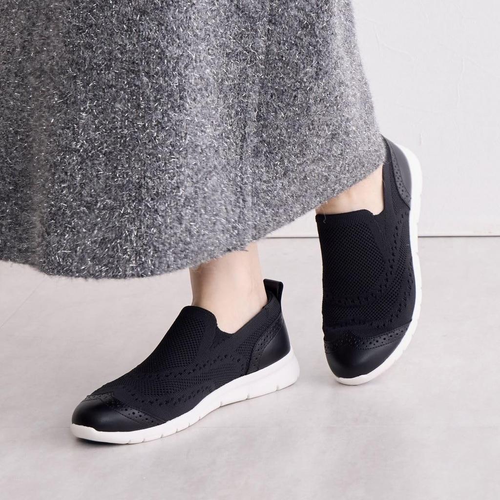 HIMIKO Himiko Mesh Knit 647304 Black 240 / / Slip-On /