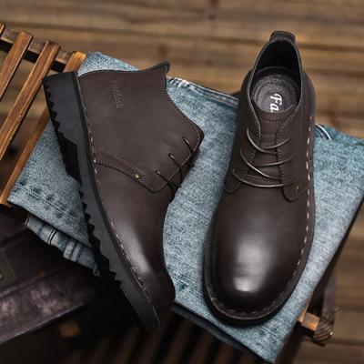 Buty robocze Golden Sapling dla mężczyzn, retro skórzane buty, wygodne platformy, płaskie buty rekreacyjne, klasyczne, outdoorowe, rekreacyjne, męskie buty