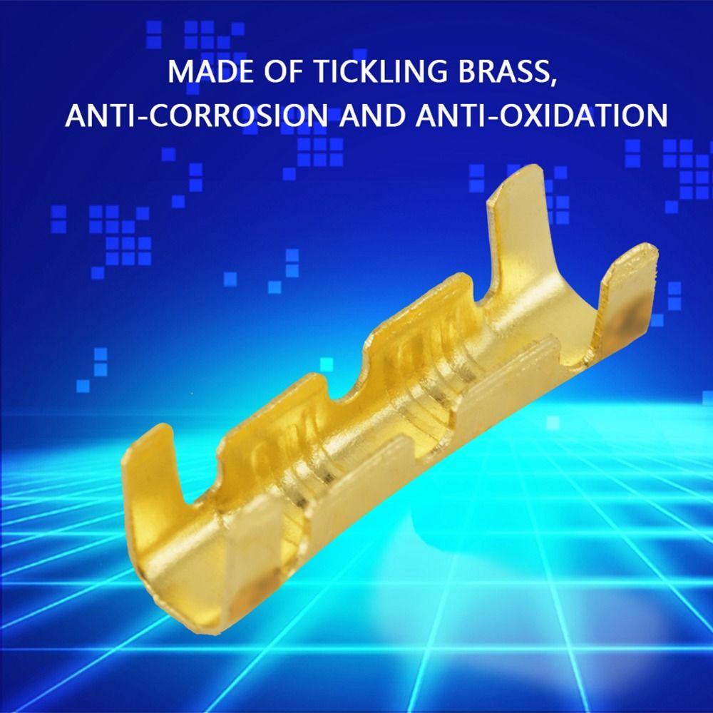 100 PCS Non-Insulated Crimp Terminals Brass Wire Connector U-Shaped Terminal  Electricity