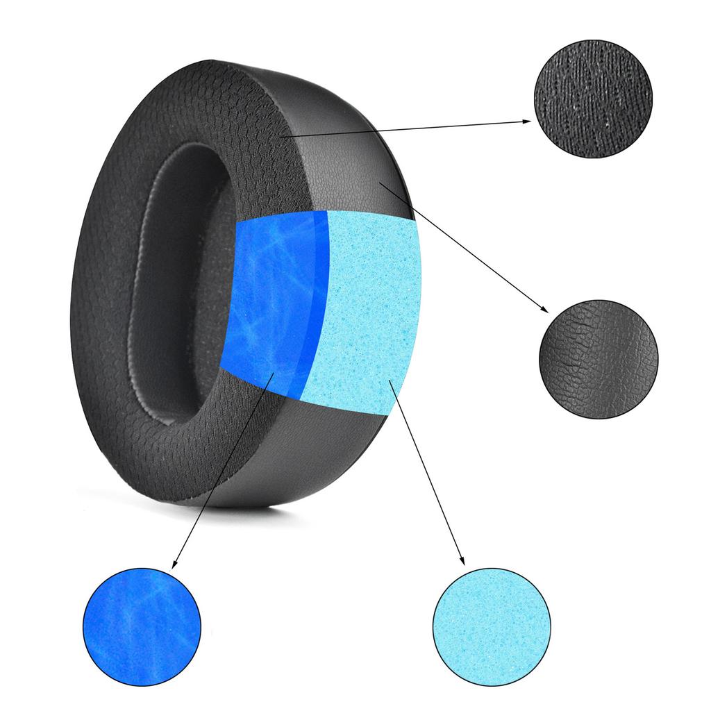 Comfortable Ear Pads Earpads Cooling Gel Pillow Cover for L Headphone Round Cover Sleeves Earcups Accessory
