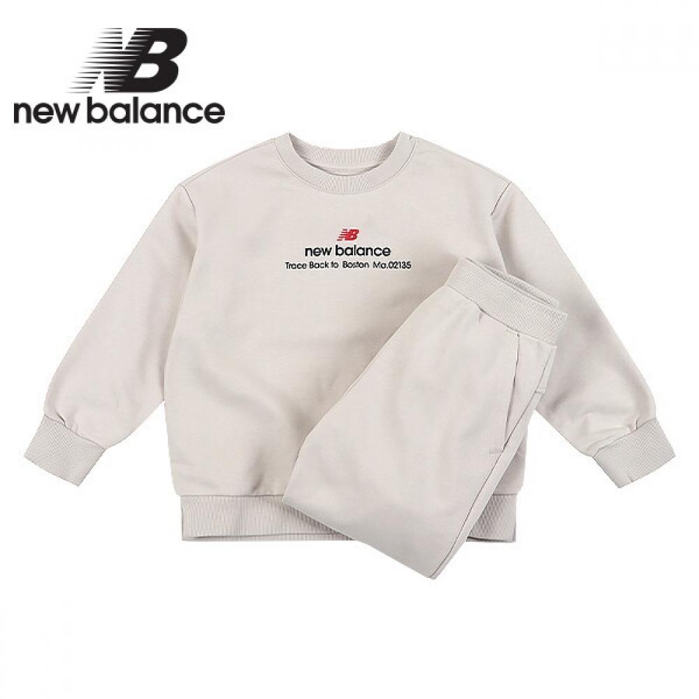 

New Balance Kids Logo Sweat Set Up Beige 110