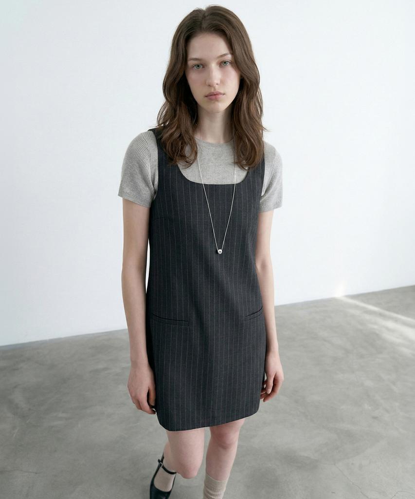 Lugkaeseuteu Hazel Mini Dress_Grey