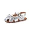 Summer New Style Girls' Sandals, Lace Bow Princess Sandals for Little Girls, Soft Sole Closed-toe Beach Shoes