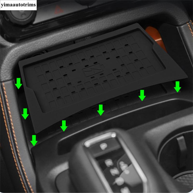 Für Ford Ranger 2024 2025 Kabelloses Ladegerät Handy-LadePad Silikagel Innenraum-Modifikation Schutz Zubehör