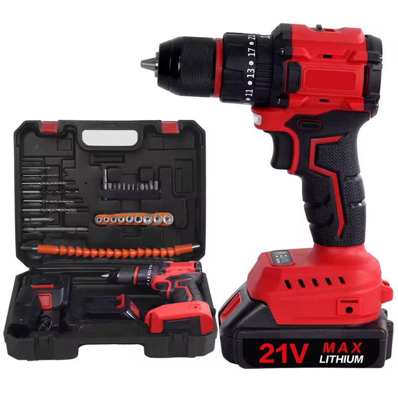 

21V Brushless Cordless Drill & Impact Screwdriver with Lithium Battery Naked Device, Paper Box