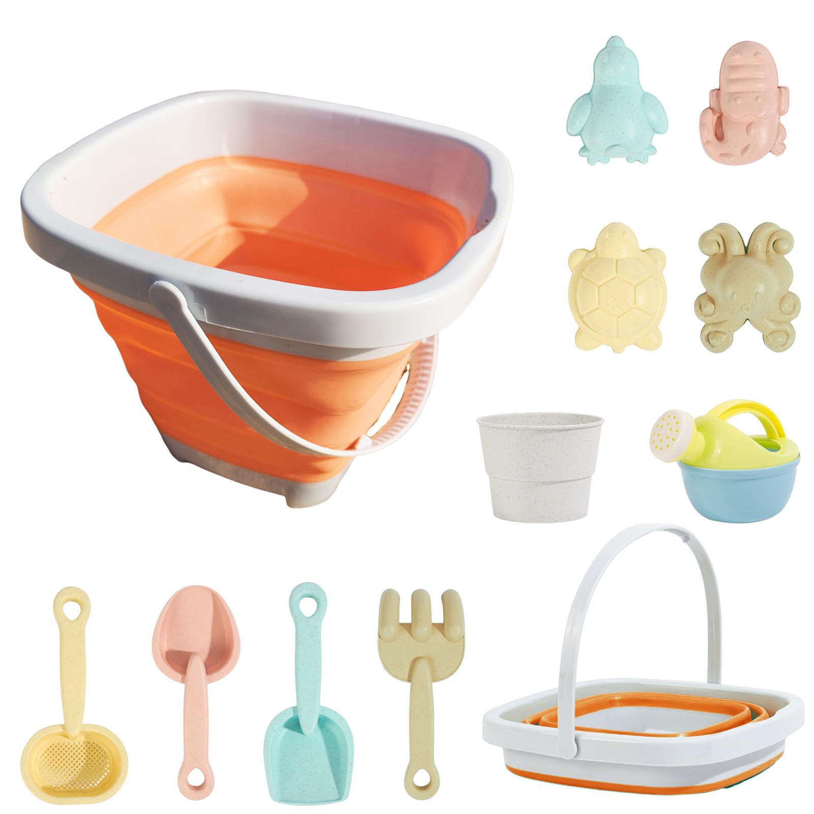 

Kids Beach Bucket Shovel Sand tools Set Multifunctional Digging Sand Bucket Shovel Toys for Baby Outdoor Beach Park Toys помаранчевий