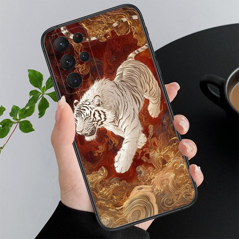

Japanese tiger art tattoo Phone Case For Samsung A55 A16 A56 A36 A35 A15 A53 A54 A33 A34 A25 A05S A52 A52S A14 A24 A26 A71 A71 4G
