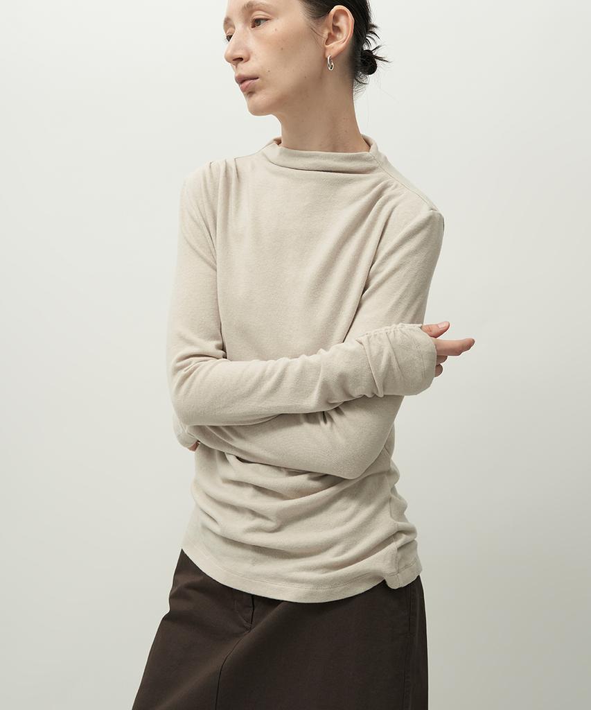 Leopeusaideuhwaiteulabel Drape Long Sleeve Oatmeal