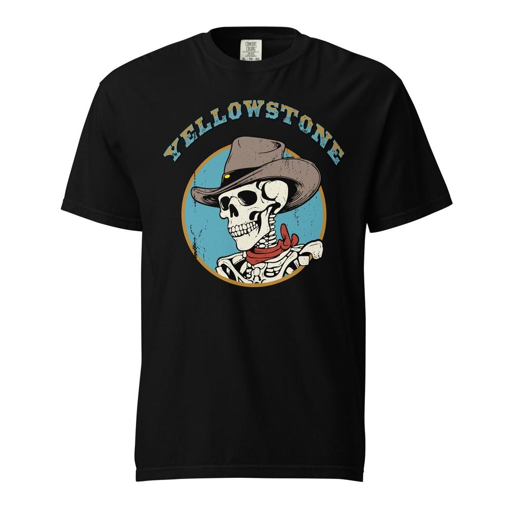 Yellowstone T-Shirt Boho Cowboy Comic Skeleton Comfort Colors Garment Dyed Tee Unisex T-Shirt XXXL