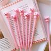 4Pcs Lovely Cartoon Pig 0.38mm Gel Ink Pen Student Gift Office School Stationery