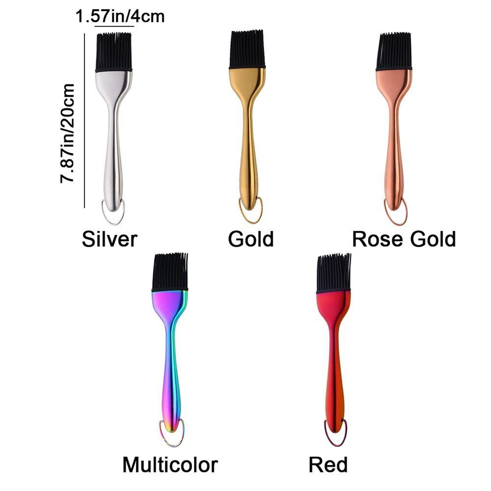 Heat Resistant BBQ Grill Oil Sauce Brush Hangable Pastry Brushes Durable Oil Brushes  BBQ Tools