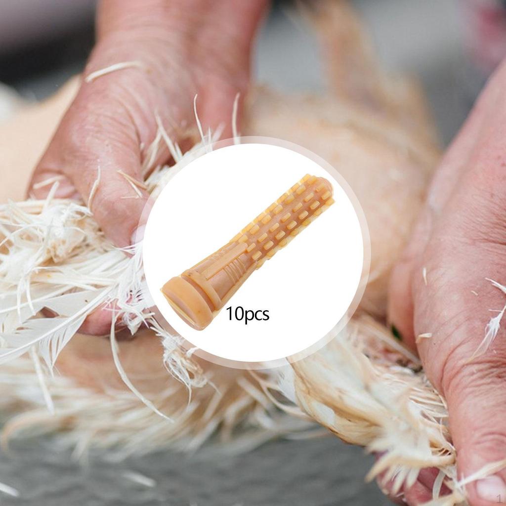 10 Pieces Chicken Plucker Fingers Plucking Attachments Replacement Duck