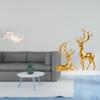 Elegant Food And Vanity Tray with Decorative Resin Deer Sculptures for Breakfast Living Room