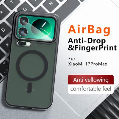 Für Xiaomi 17 Pro Max 17 Pro Hülle Stoßfest Magnetisch Matt PC+TPU Anti-Fingerabdruck Durchscheinende Abdeckung für Xiaomi Mi 17
