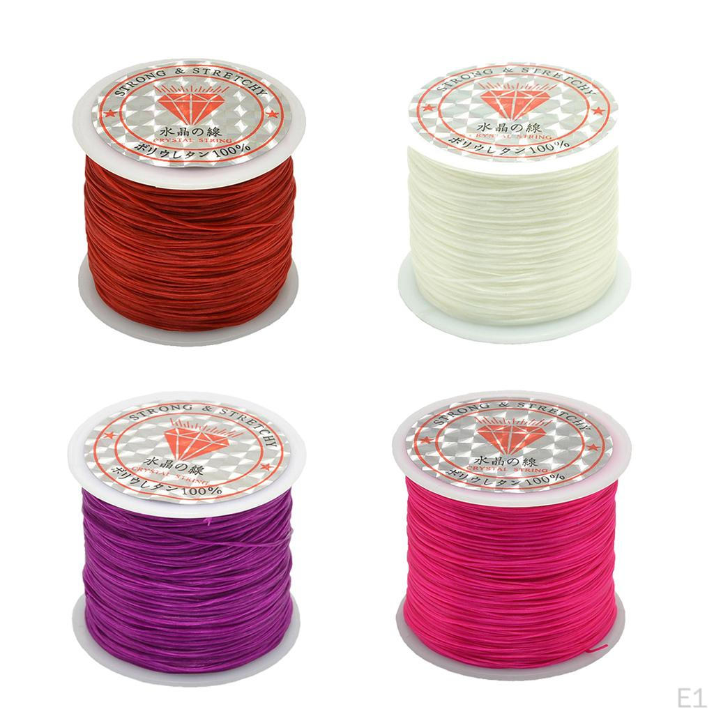 0.5mm Elastic Bracelet String Cord Beading Thread 50m/Roll for Jewelry Making Necklace