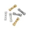 18K Copper-plated Color-retaining Double-hole Bones Bamboo Beads Handmade DIY Bracelets Necklaces Beaded Jewelry Accessories.