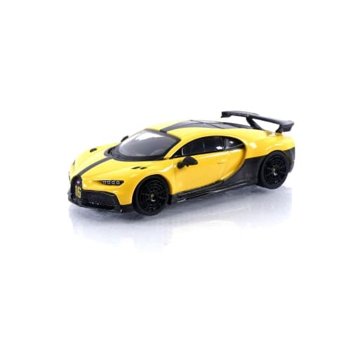 TrueScale Miniatures MINI GT 1/64 Bugatti Chiron Pur Sport Yellow (Left-Hand Drive) Finished Product MGT00428-L
