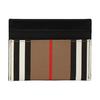 Sandon Striped Canvas And Leather Card Holder Women Accessories Blue Brown 80730691