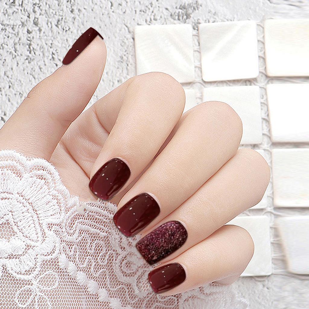 Manicure Wearable Nail French No Tracse Wearable Nail Removable Manicure French Wearable Manicure Fake Nail Stickers 5ml