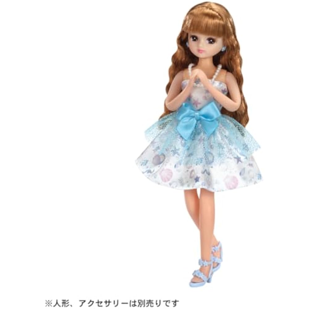 TAKARA TOMY (TAKARA TOMY) Licca-chan Dress LW-02 Marine Party Dress Up Playhouse Toy 3 Years and Up