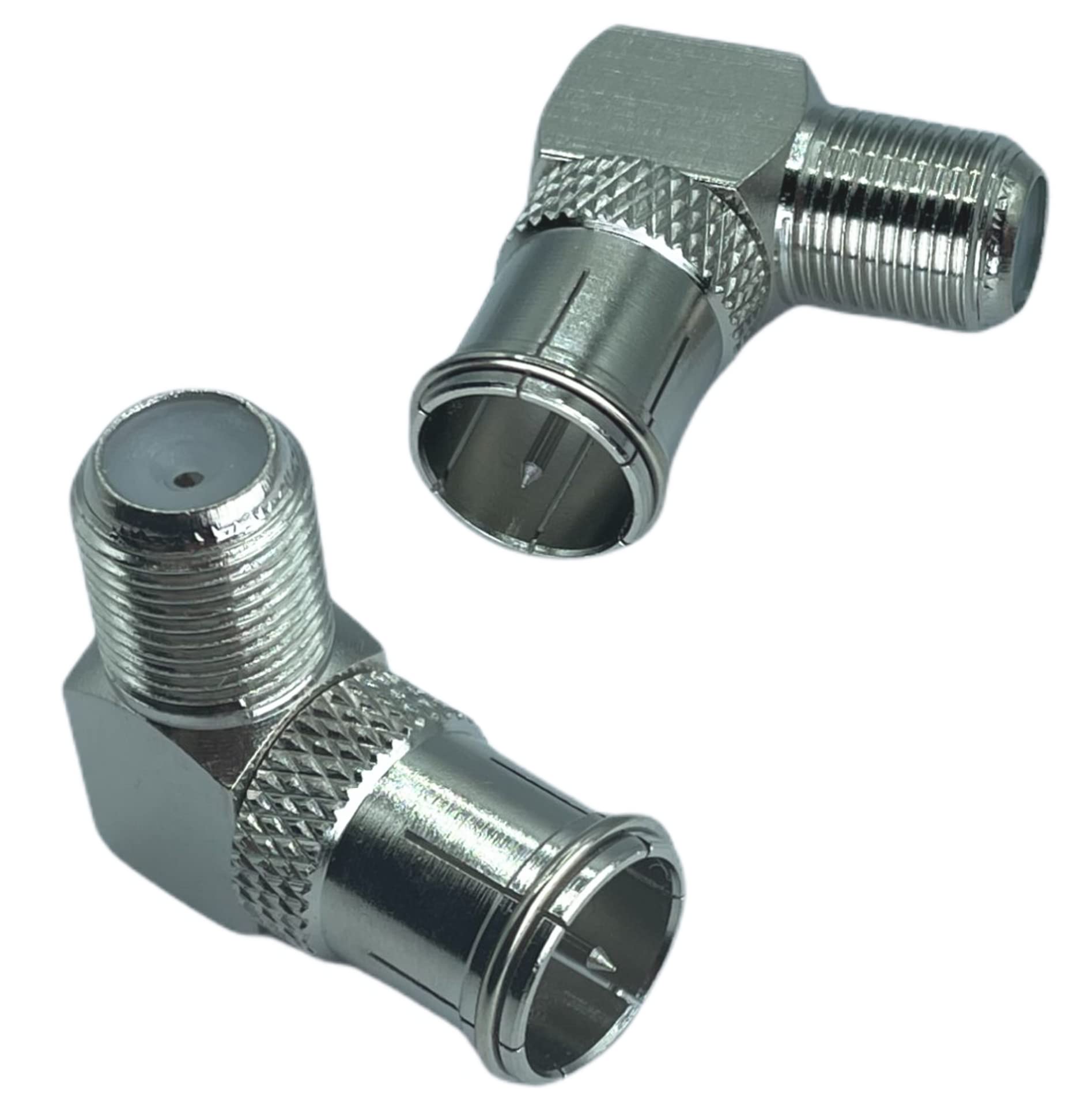 

CNCTWO of TV antenna screw type quick type push converts screw type cable to quick C2FBLx2 [Set 2] L-shaped plug, (female) - (male), type, type,