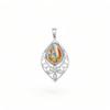 Oyster Turquoise & Pearl Pendant: 925 Sterling Silver Jewelry