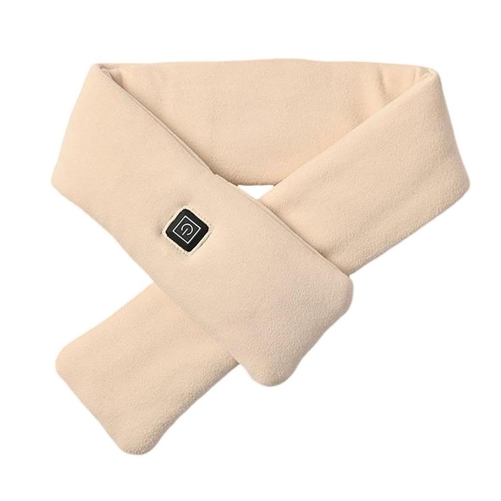Electric Neck Heating Scarf winter warm Heated Scarfs soft Three-gear Temperature Control Neck Wrap Warmer no battery
