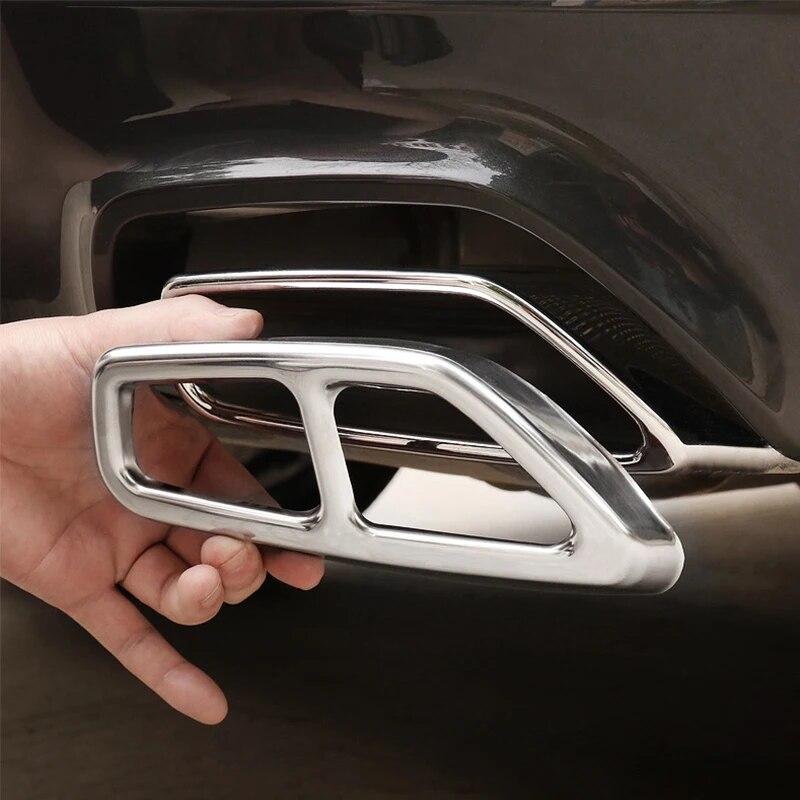 2 ks kufor auta Kryt rámu zadného hrdla Obloženie výfukového potrubia Diely Autopríslušenstvo pre BMW radu 5 G30 2018