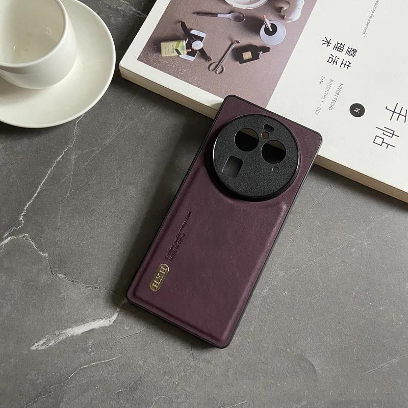 Magnetické pro OPPO Find X7 Ultra X6 Pro Realme GT5 11 Plus Reno 12 10 8T Pouzdro Kožené Matné Měkké Plné Kryt na Ochranu Fotoaparátu Skořepina