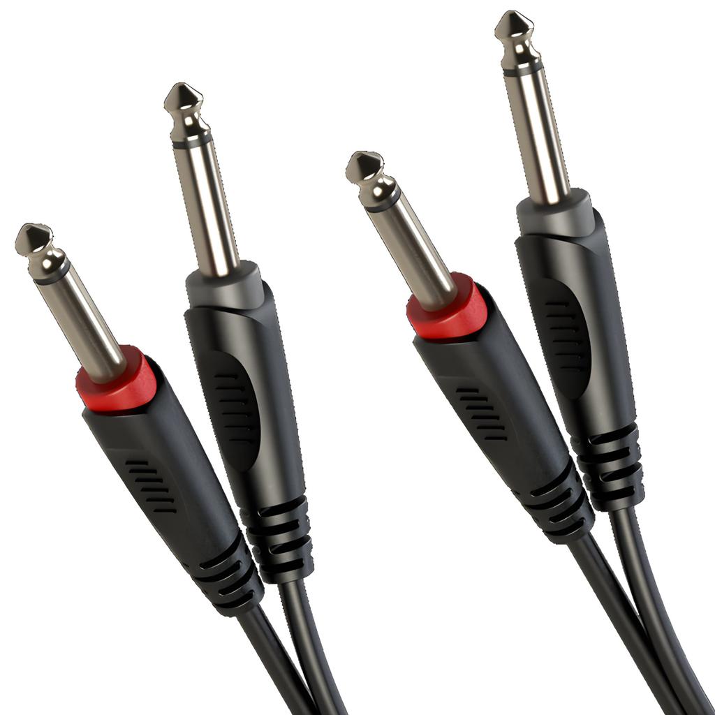 Kabel Audio 2X Jack 6.3Mm / 2X Jack 6.3Mm 1,5M Roxtone Sacc100L1.5