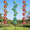 3pcs Micro Landscapes Decoration Metal Decorative Garden Stakes Plant Shaped Creative Garden Pile Art Floor Plugs Home