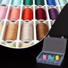 24 spools sewing kit, large sewing box organizer, portable thread storage case, multifunctional sewing accessories box
