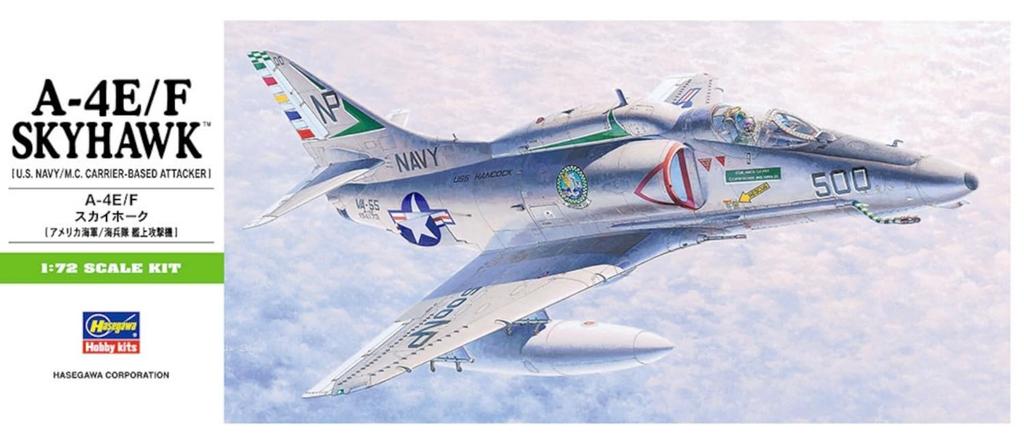 Hasegawa Scale US Navy Skyhawk Plastic Model B9 1/72 A-4E/F
