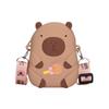 Portable Capybara Coin Purse Cute Small Item Bag Creative Silicone Shoulder Bag  Girls