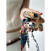 Retro Y2g Sexy Style Leopard Print Ribbon Metal Bracelet Female Niche Style Fashion Style Personalized Fashionable All-Match Bracelet Fashion