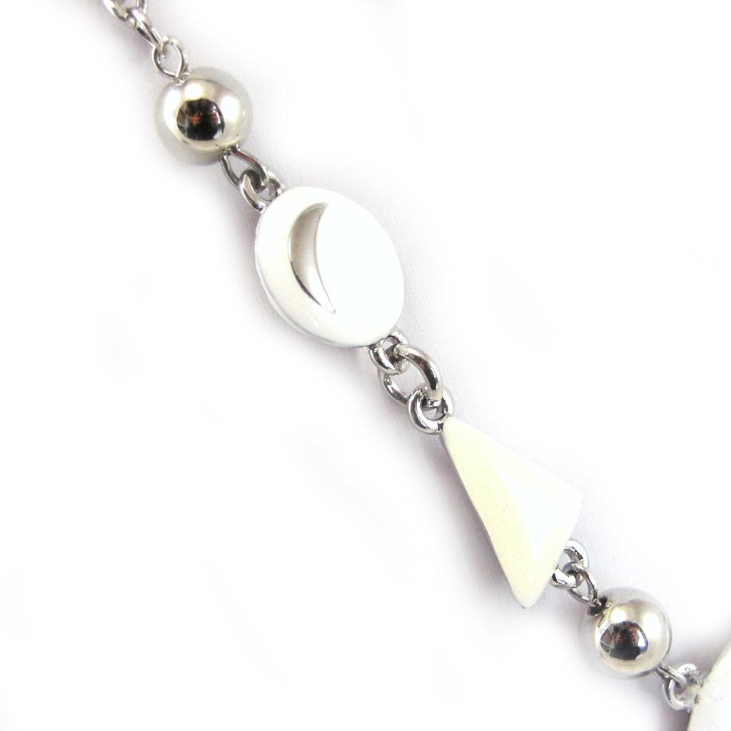 NOA [G0518] - Ivory White 'Starry Night' Designer Necklace