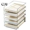 Acrylic Document File Holder Paper Organizer Letter Tray, Stackable Desk Organizer, Clear Desktop Stationery Storage Box Sorter for Documents, Files,