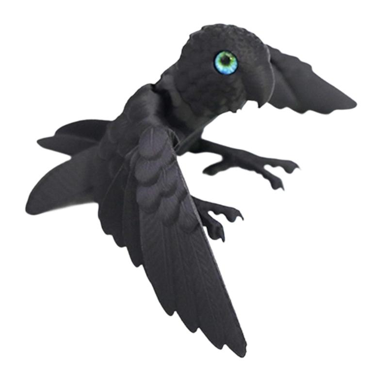 Flexible Joints Articulated Parrots Fidgety Toy Desktop Decors 3D Printed Parrots,Realistic Parrots Statue Home Decors