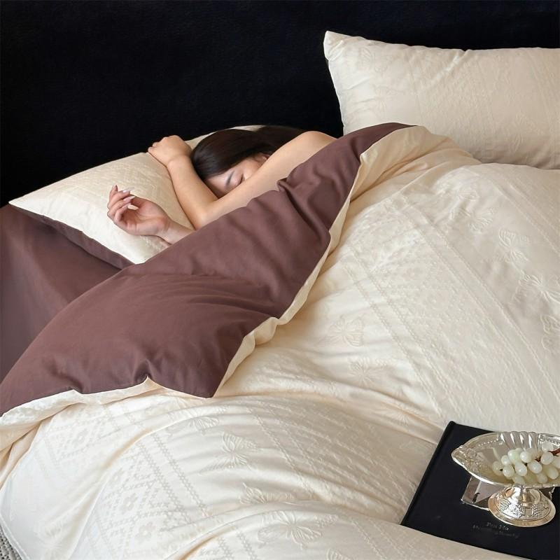100% Cotton 60S Brushed Duvet Set Modern Nordic Style Ins Bedroom Bedding