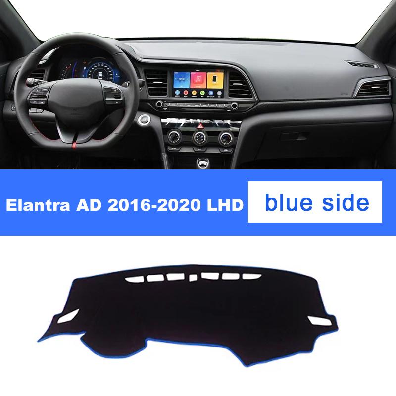 For Hyundai Elantra AD 2016 2017 2018   LHD RHD Car Dashboard Cover Mat Trument Panel Carpet Non-slip Accessories