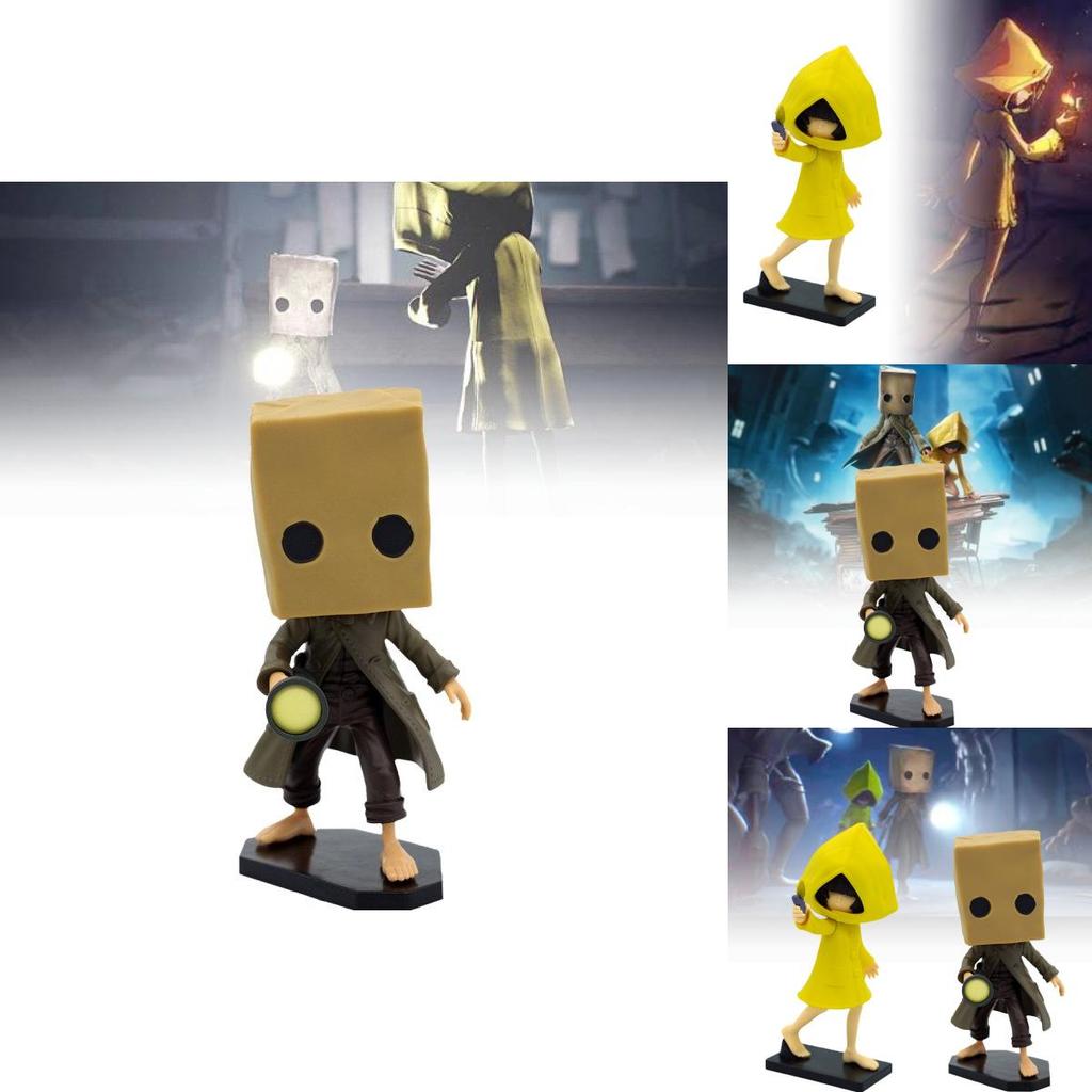 Atemberaubende Little Nightmares Sechs und Mono Actionfiguren PVC Sammlerstücke für Halloween
